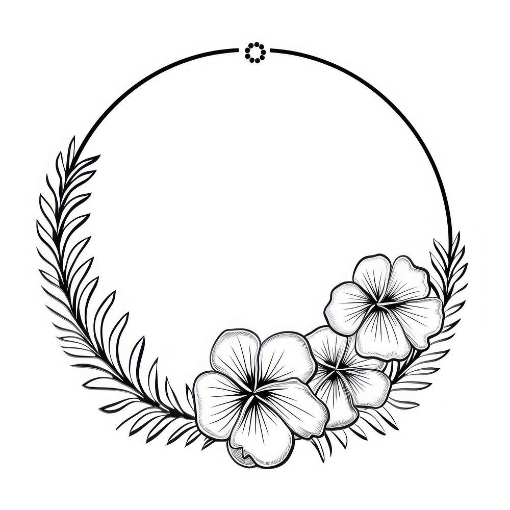 Necklace pattern drawing circle.