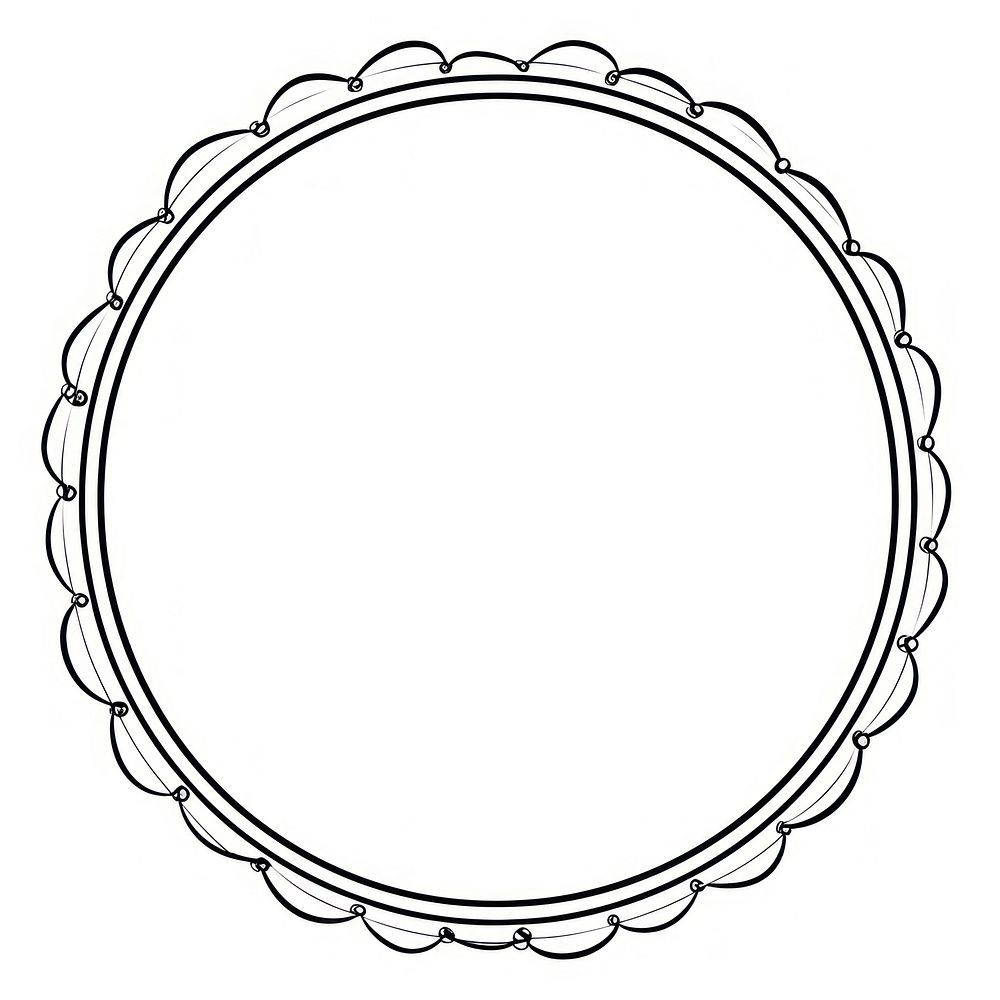Circle shape frame line.