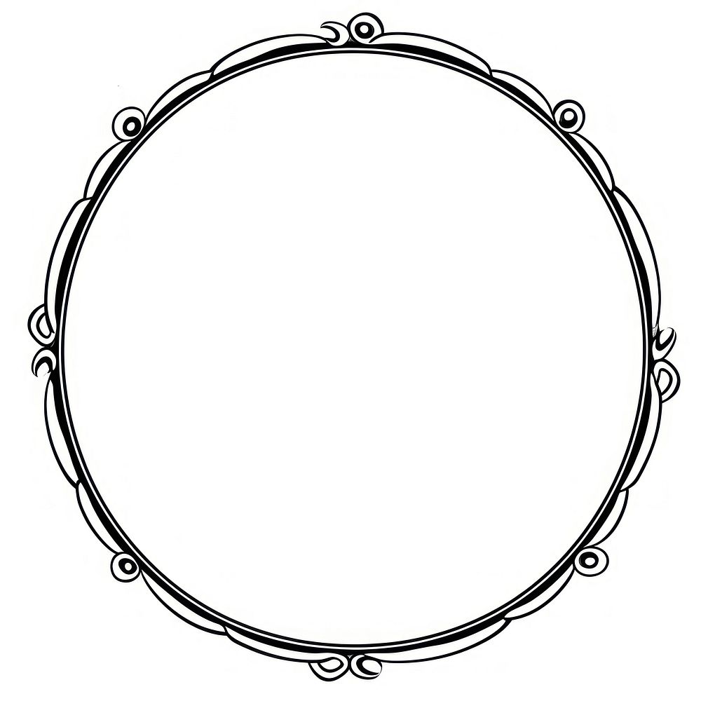 Circle shape line white background.