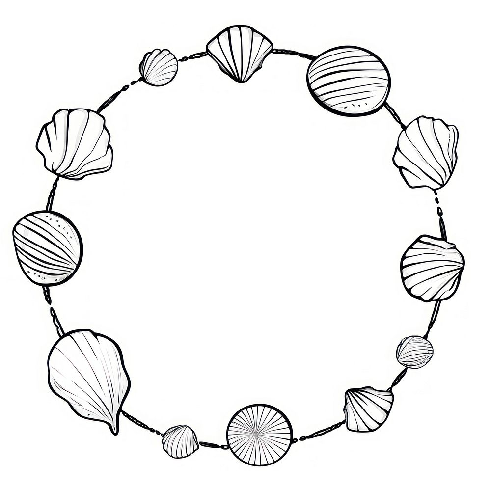 Necklace jewelry circle shape.