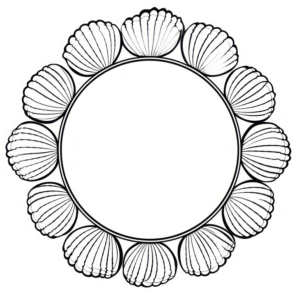 Circle shape line monochrome.