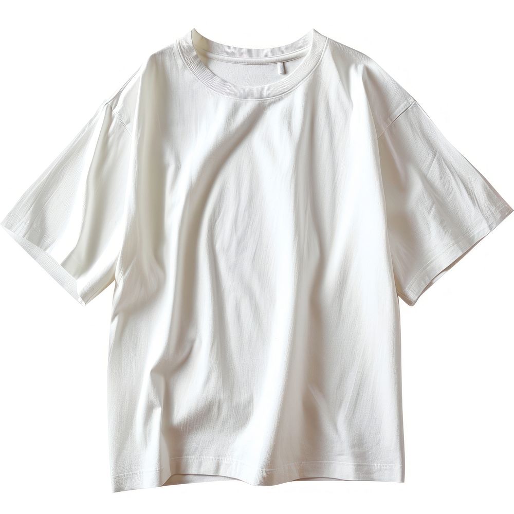 White t shirt t-shirt sleeve blouse. AI generated Image by rawpixel.