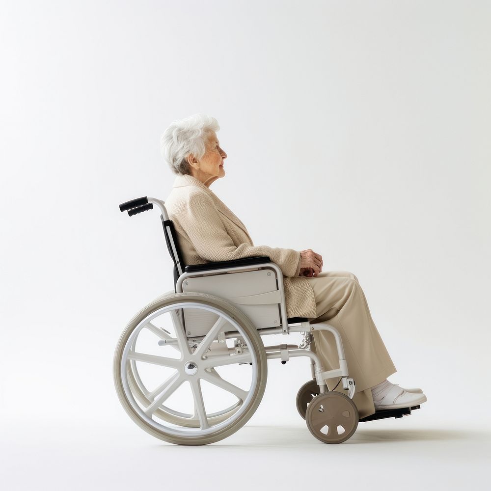 Wheelchair sitting adult architecture. AI generated Image by rawpixel.