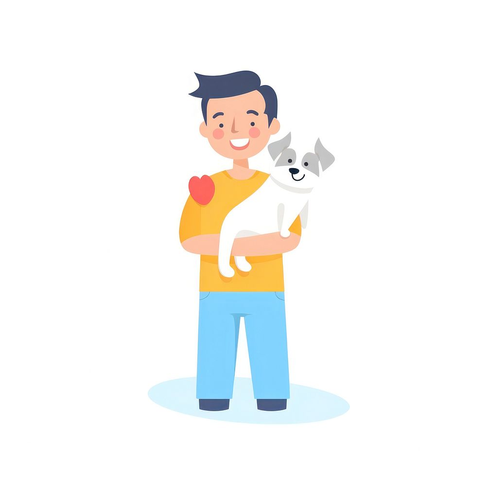  Vet on white cloth cartoon portrait holding. AI generated Image by rawpixel.
