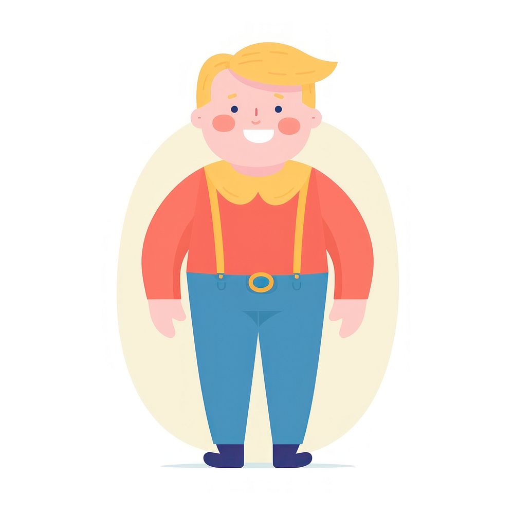  Father cartoon white background representation. AI generated Image by rawpixel.
