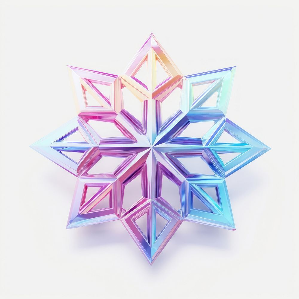 Snowflake white background accessories creativity.
