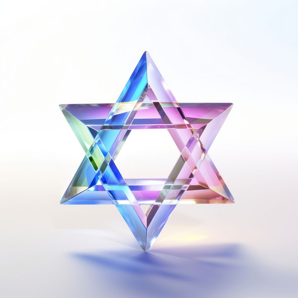 Star of david jewish symbol jewelry illuminated accessories.