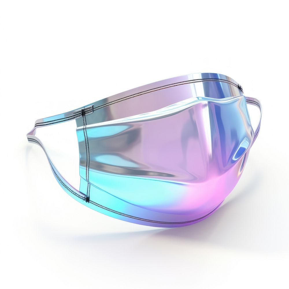 Surgical mask glasses white background accessories.