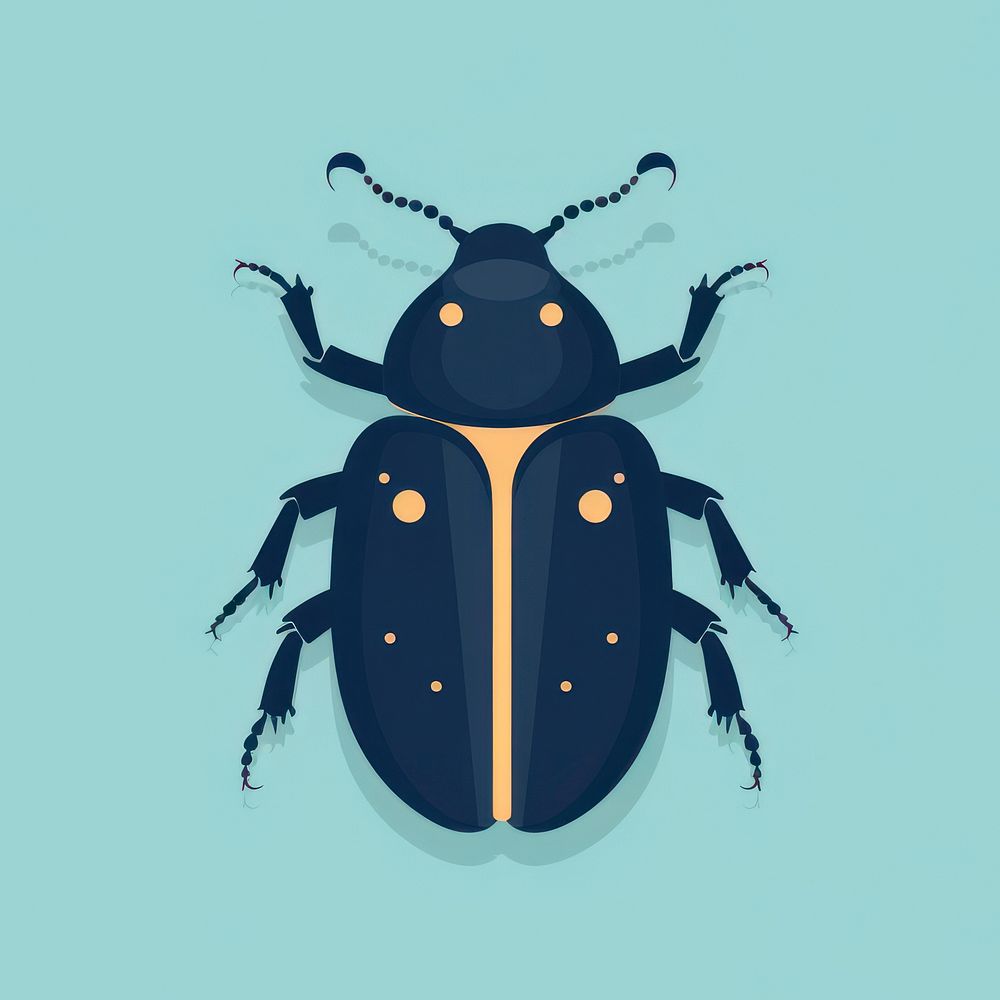 Beetle animal insect invertebrate. AI generated Image by rawpixel.