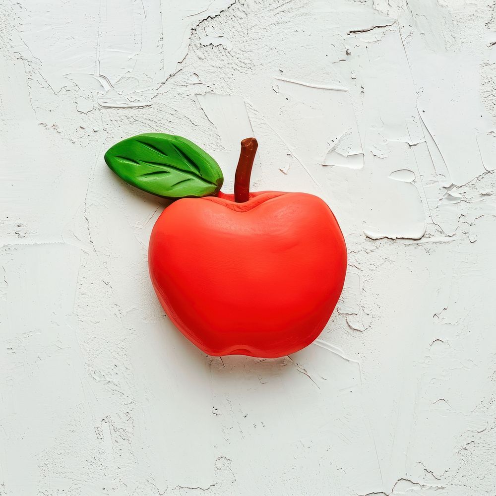 Plasticine of apple fruit plant food.
