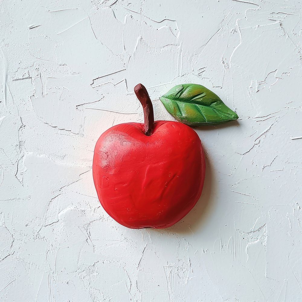 Plasticine of apple fruit plant food.