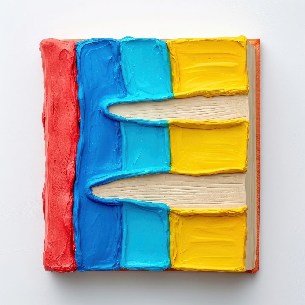 Plasticine of book confectionery creativity rectangle.