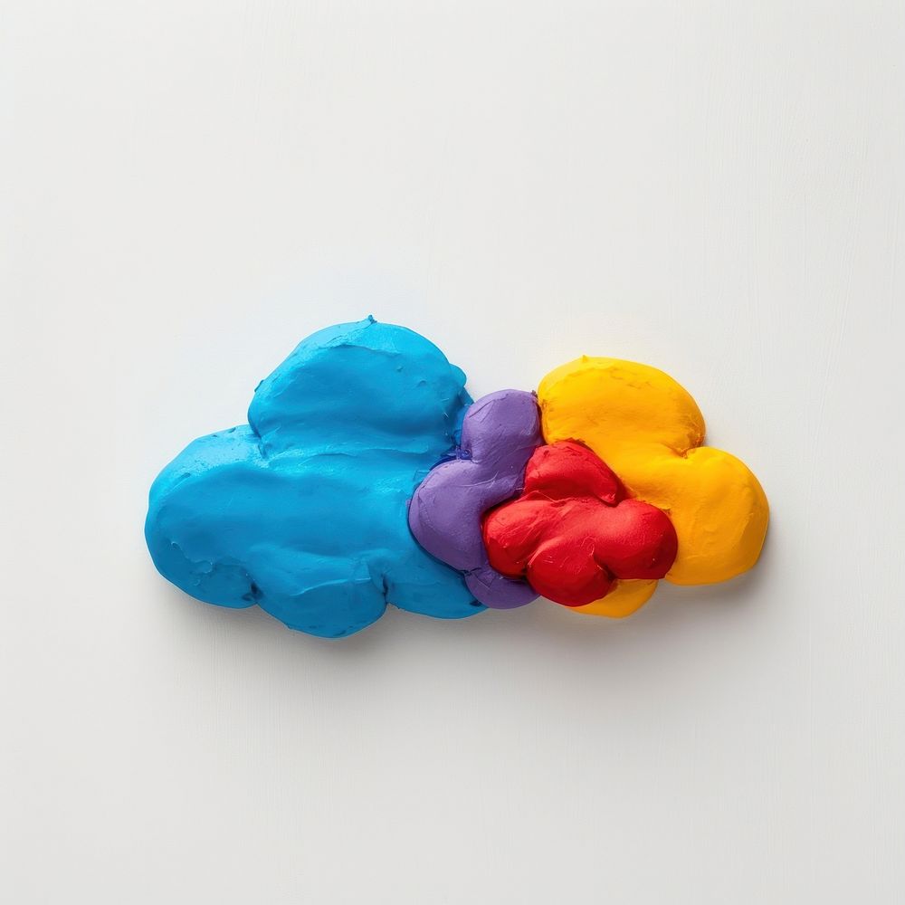 Plasticine of cloud confectionery creativity turquoise.