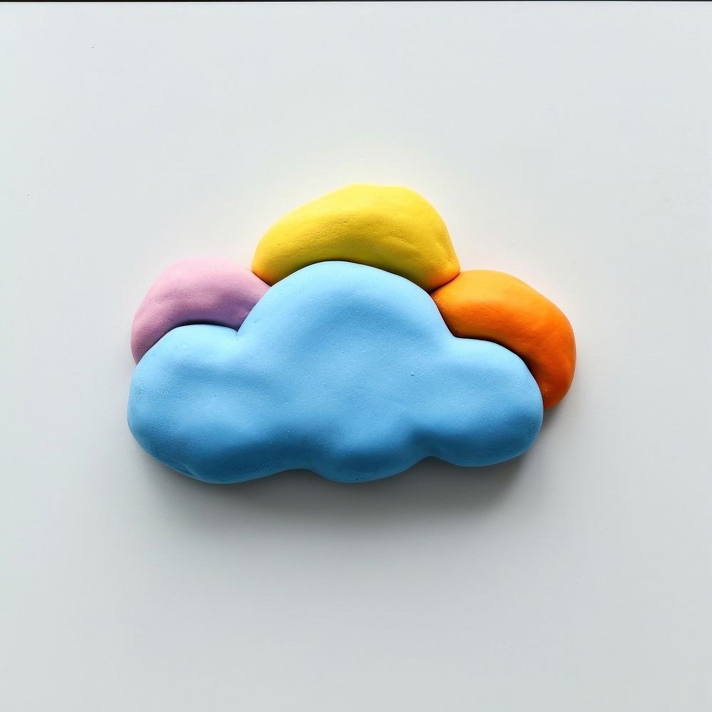 Plasticine of cloud confectionery creativity dessert.