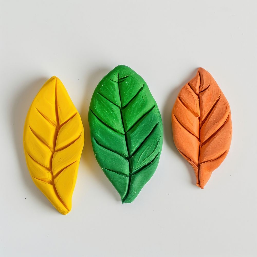 Plasticine of leaf plant accessories creativity.