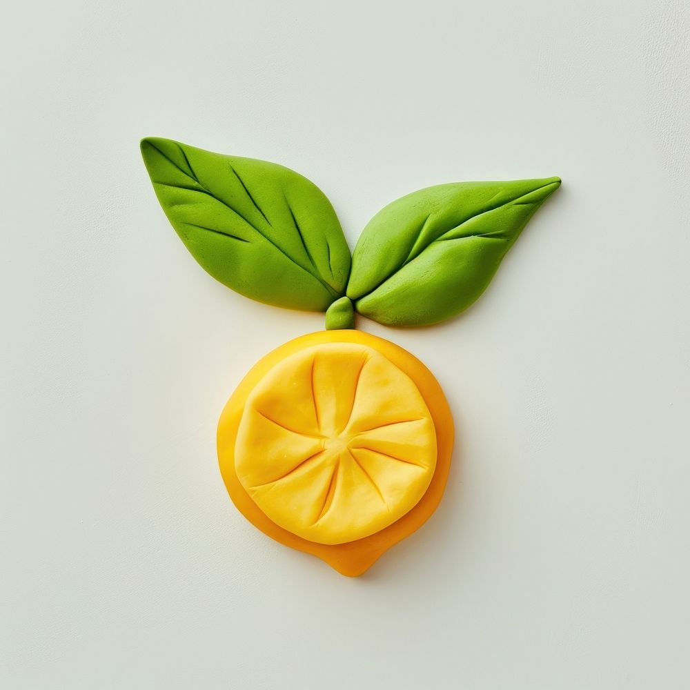 Plasticine of lemon fruit plant food.