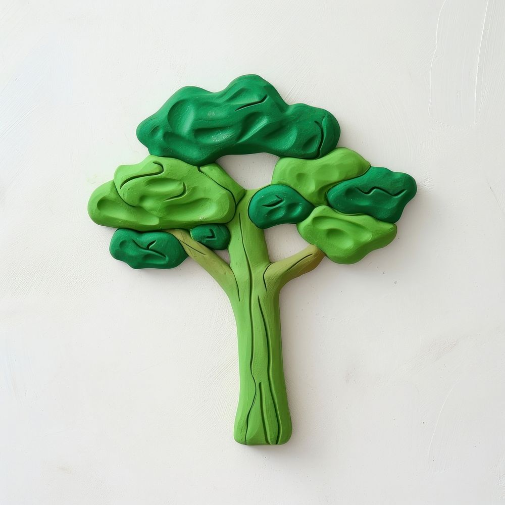 Plasticine of tree food art confectionery.