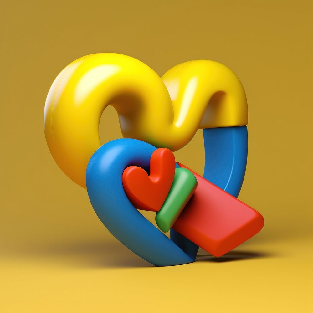 Heart cartoon text toy. | Premium Photo Illustration - rawpixel