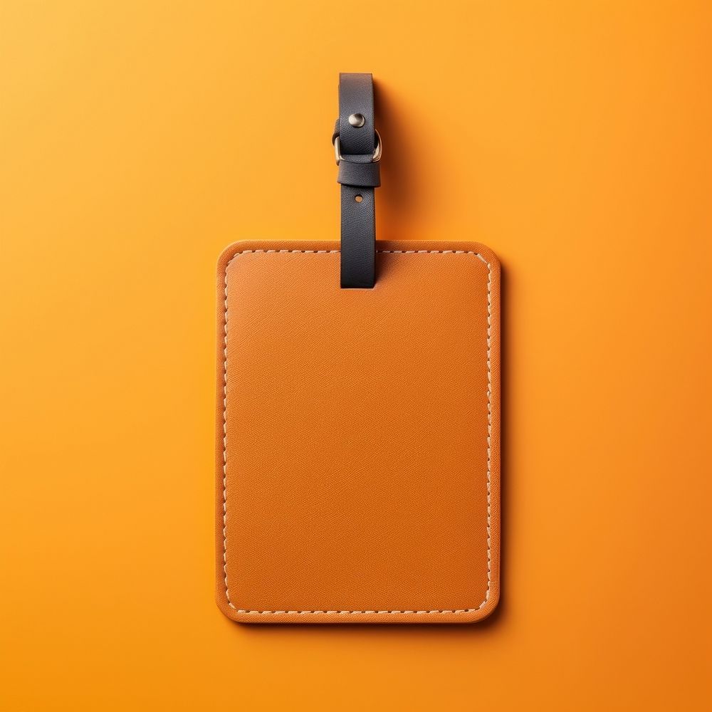 Luggage Tag mockup accessories accessory handbag. AI generated Image by rawpixel.