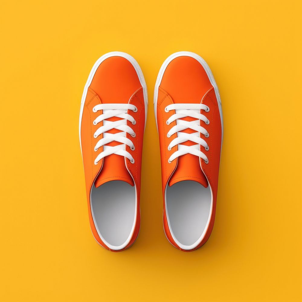 Sneaker footwear shoe shoelace. AI generated Image by rawpixel.