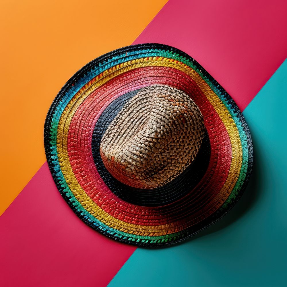Cinco de mayo hat sombrero art headwear. AI generated Image by rawpixel.