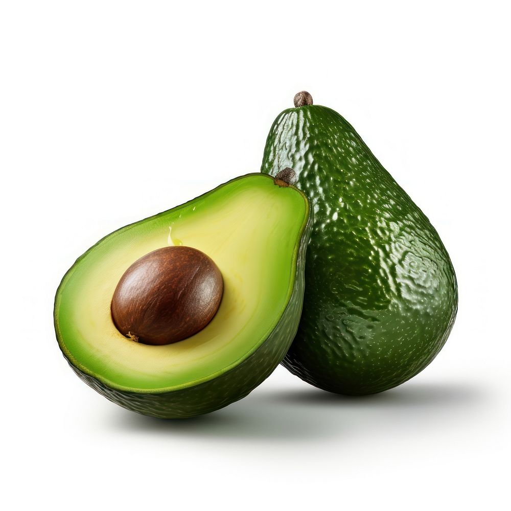 Two fresh avocado fruit plant food. AI generated Image by rawpixel.