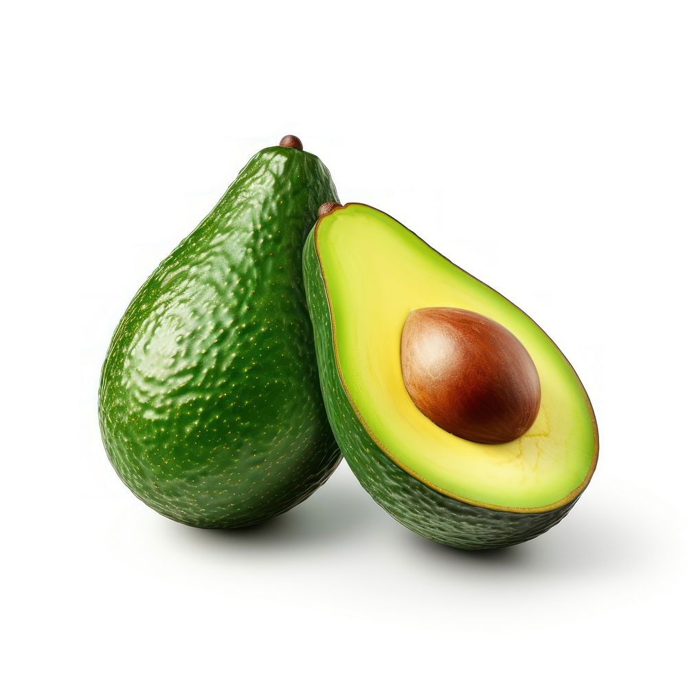 Two fresh avocado fruit plant food. AI generated Image by rawpixel.