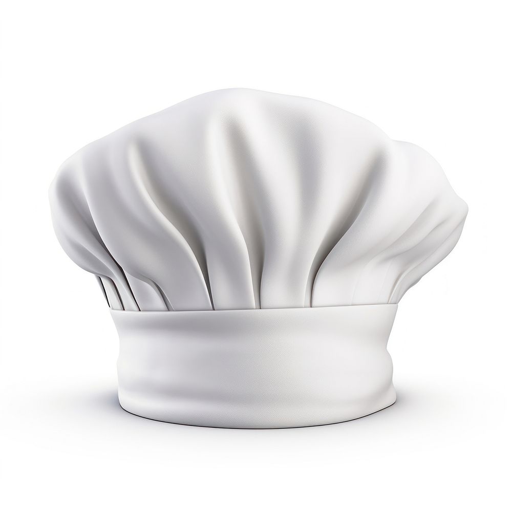 White chef hat white background protection freshness. AI generated Image by rawpixel.