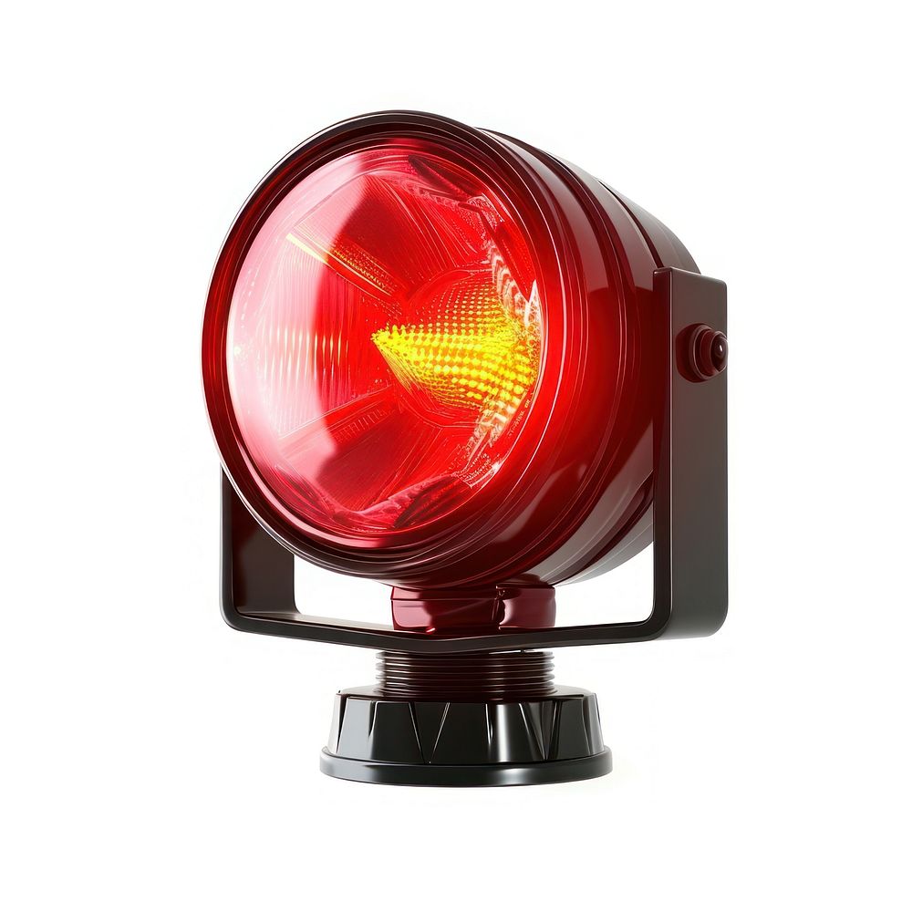 Strobe light Strobe beacon Red lighting red white background. AI generated Image by rawpixel.