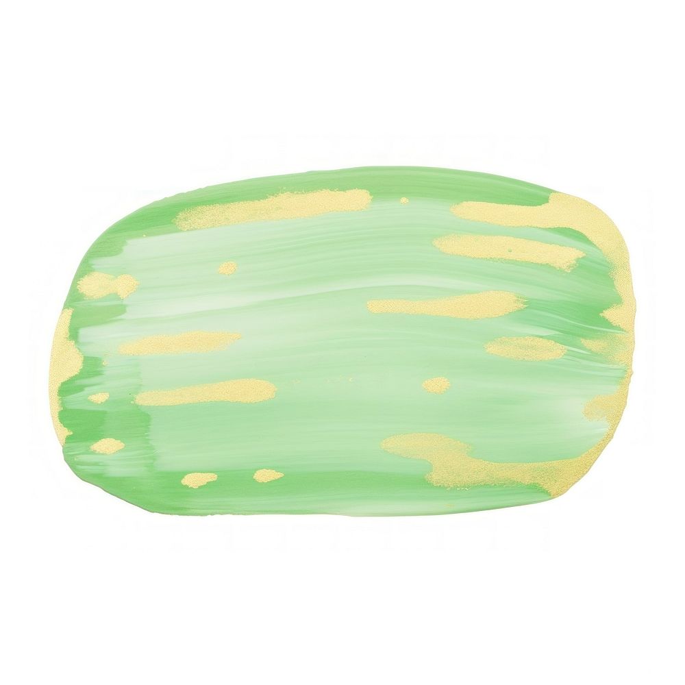 Melon green tone abstract shape paint white background turquoise.