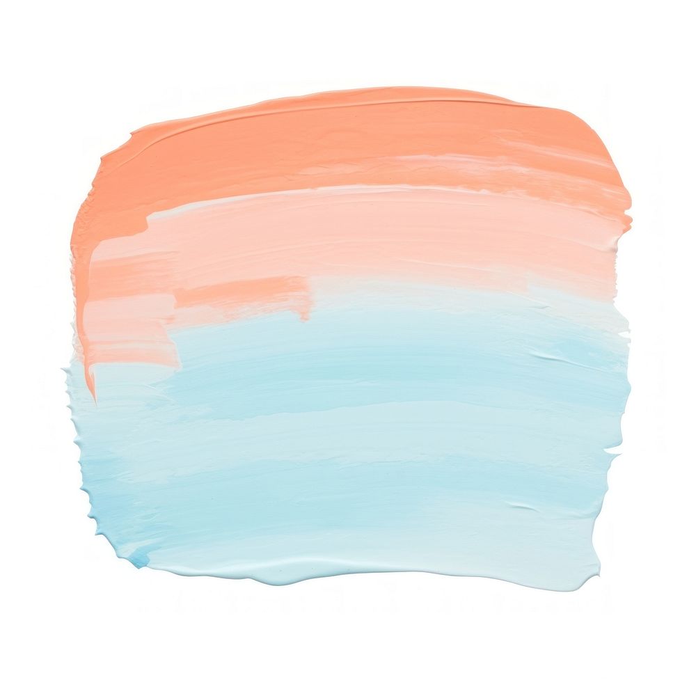 Baby blue mix peach backgrounds painting white background.