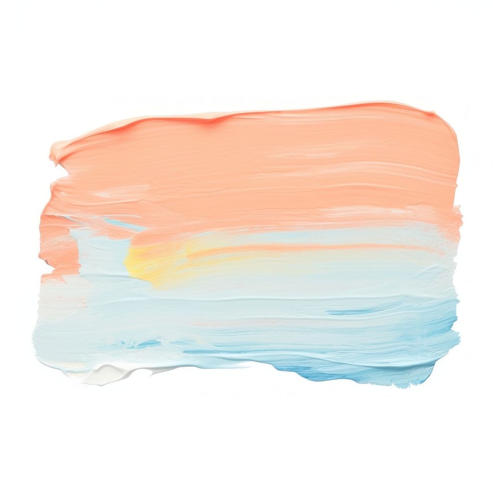 Baby blue mix peach backgrounds painting white background.
