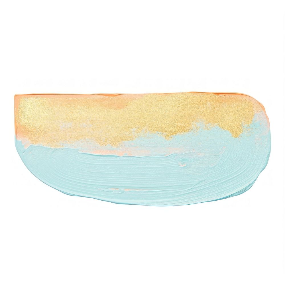 Baby blue mix peach painting white background turquoise.