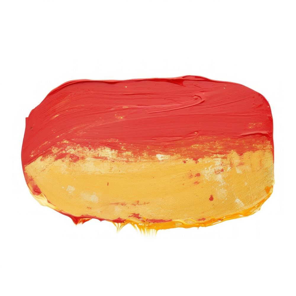 Grapeseed red mix ochre paint white background rectangle.