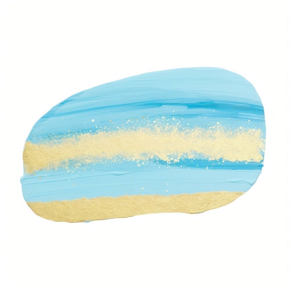 Light blue abstract shape painting white background creativity.