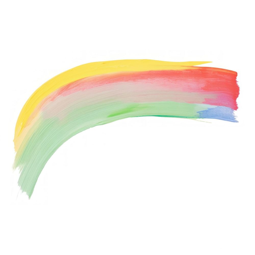 Rainbow painting white background creativity.