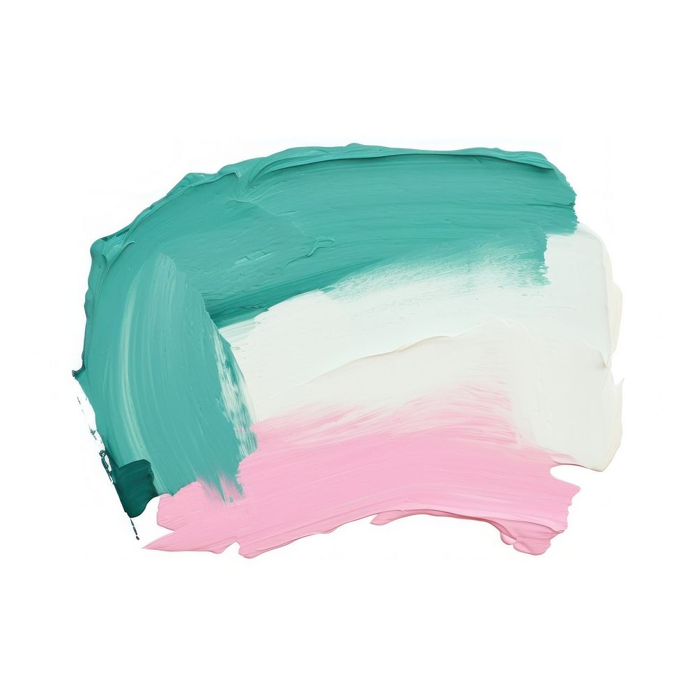 Teal mix pink abstract shape backgrounds painting white background.