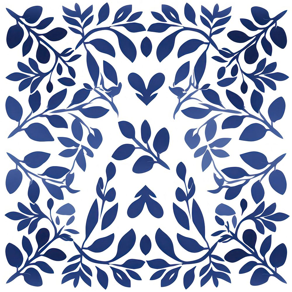 Tile pattern of tea leaf backgrounds art graphics.