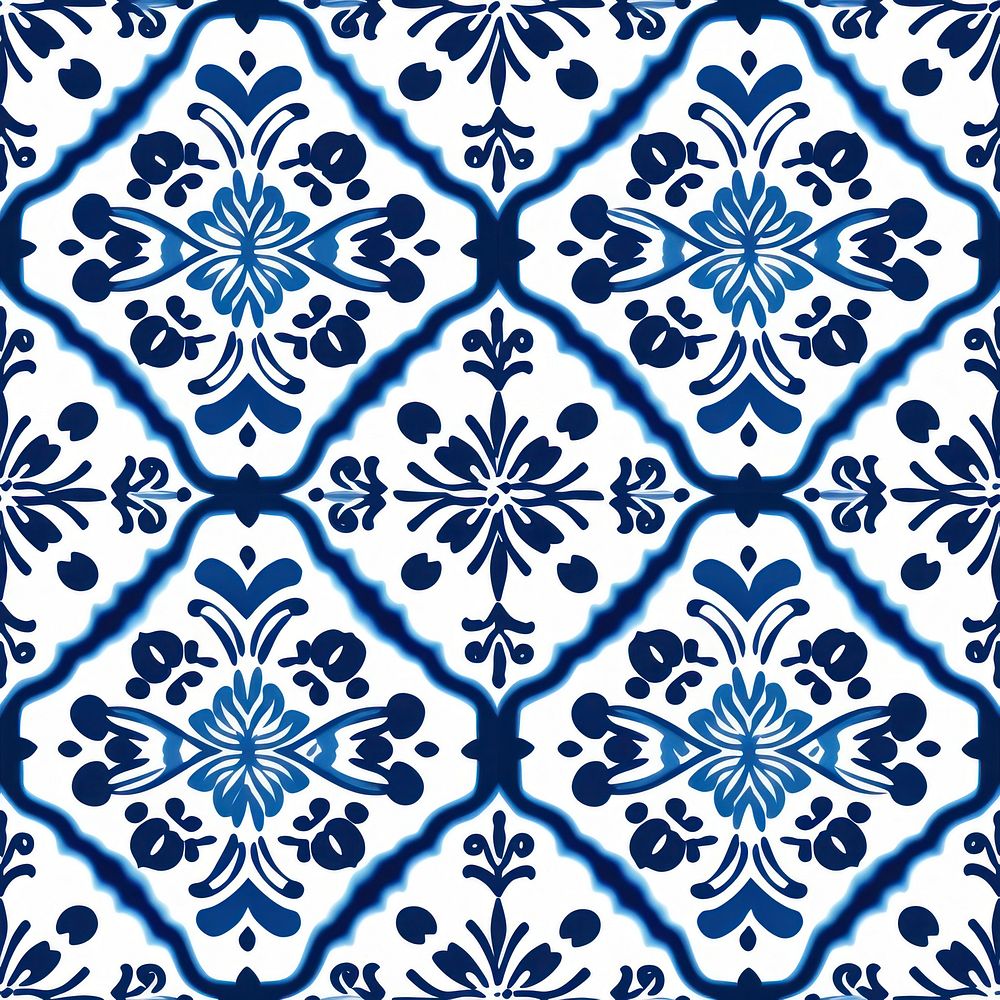 Tile pattern of candy backgrounds blue art.