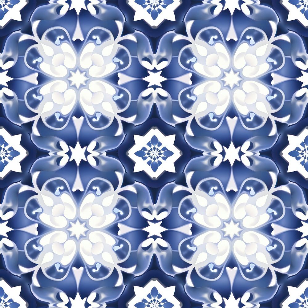 Tile pattern of galaxy backgrounds white blue.