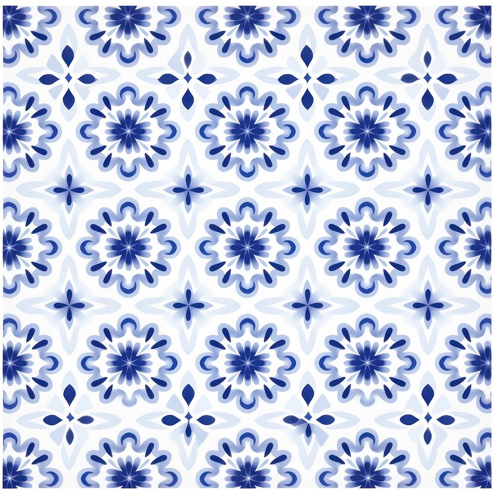 Tile pattern of sun backgrounds porcelain blue.