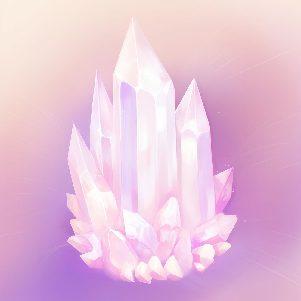 Crystal mineral quartz chandelier.