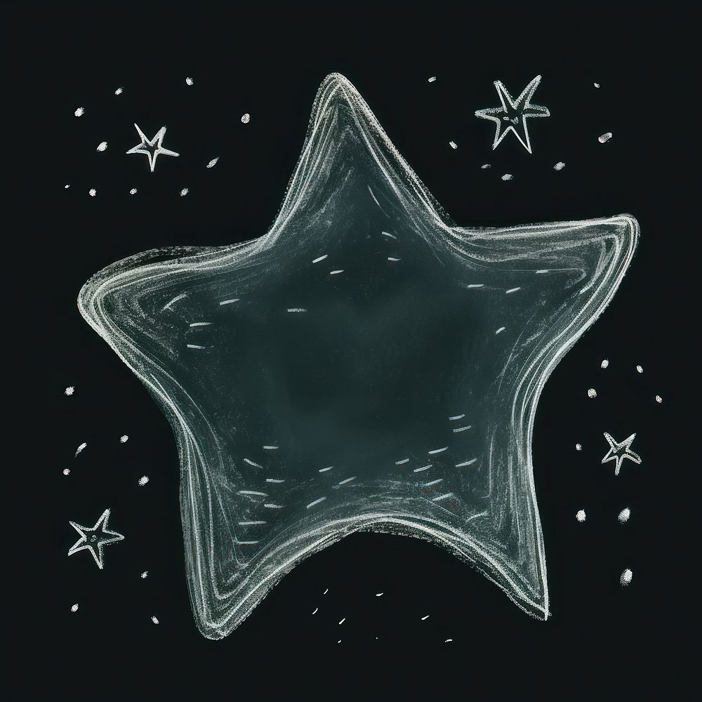 Chalk style star black background constellation astronomy.