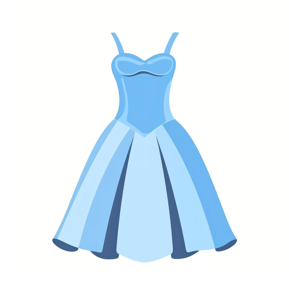 Blue dress fashion wedding shape.