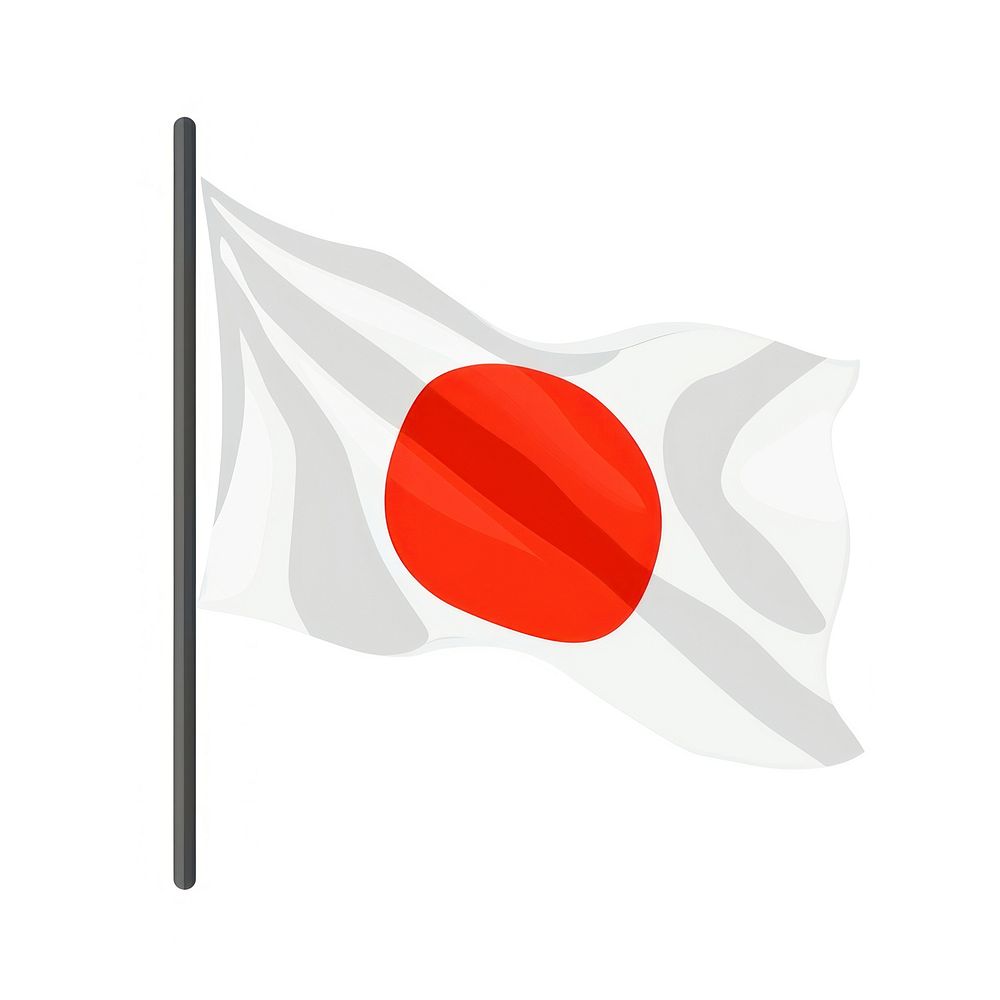 Japan flag white background patriotism furniture.