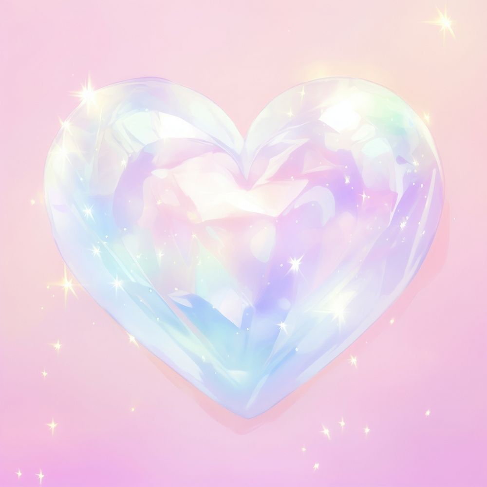 Glass heart backgrounds illuminated abstract.