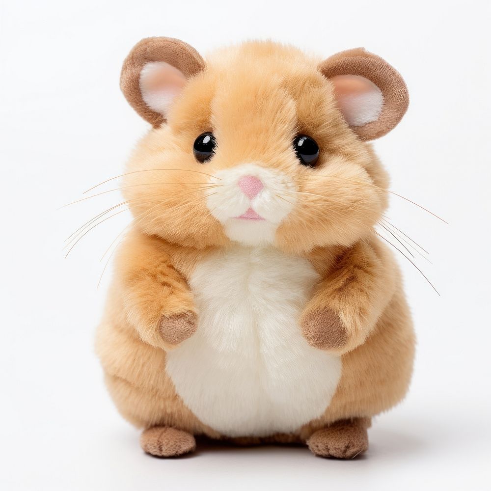 Stuffed doll hamster rodent mammal animal.