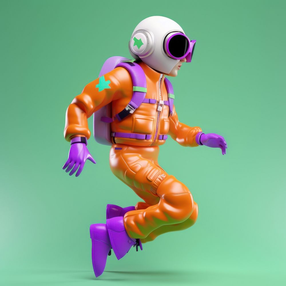 Astronaut cartoon robot protection. AI generated Image by rawpixel.