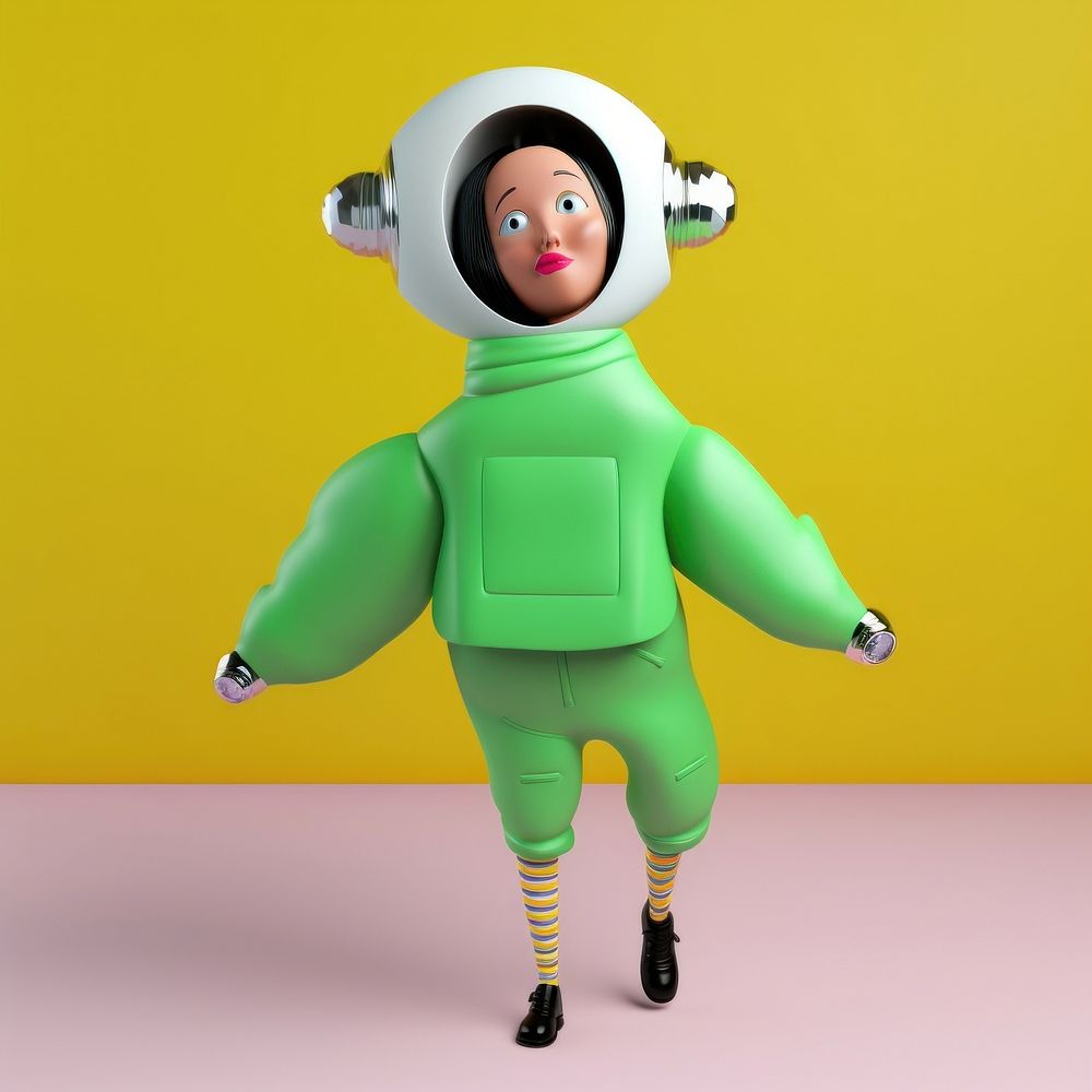 Astronaut portrait cartoon toy. AI generated Image by rawpixel.