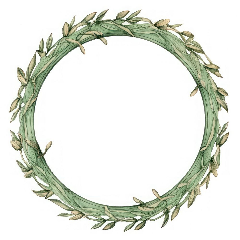 Cloves circle wreath green. AI generated Image by rawpixel.